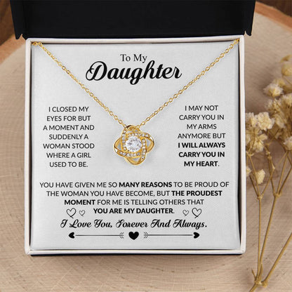 YOU ARE MY DAUGHTER - KNOT NECKLACE