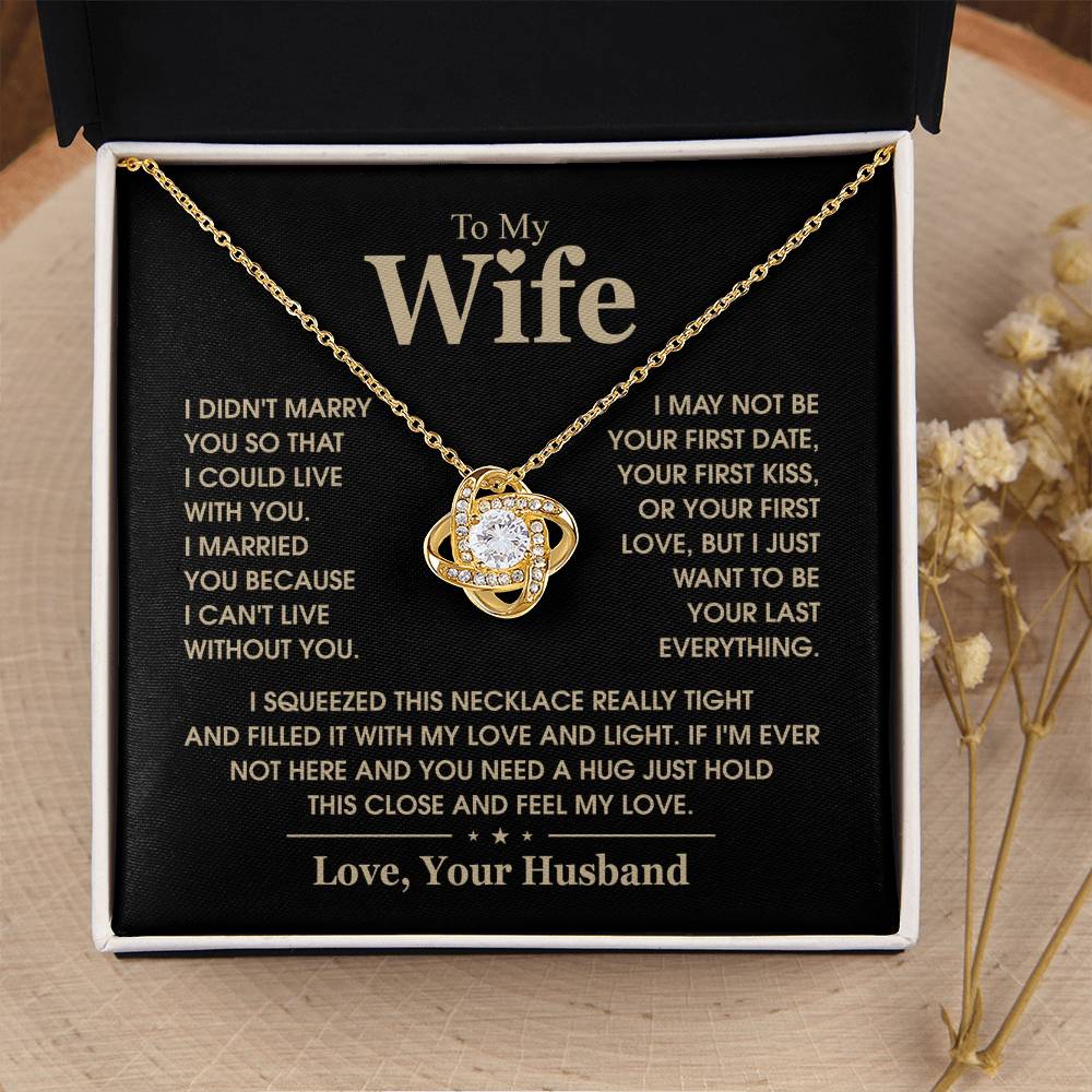 TO MY WIFE - Knot Necklace