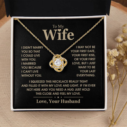 TO MY WIFE - Knot Necklace