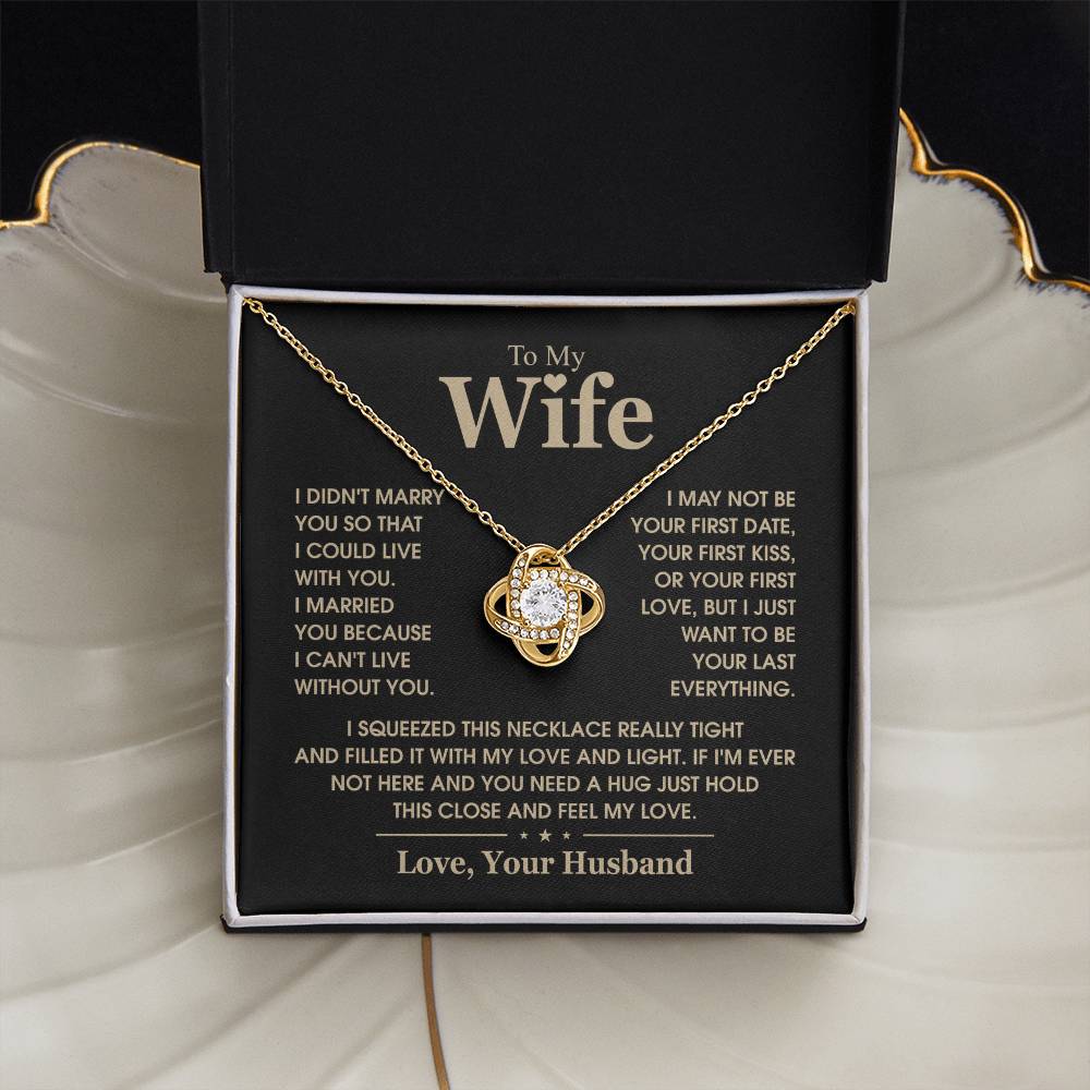 TO MY WIFE - Knot Necklace