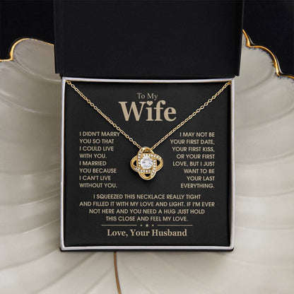 TO MY WIFE - Knot Necklace