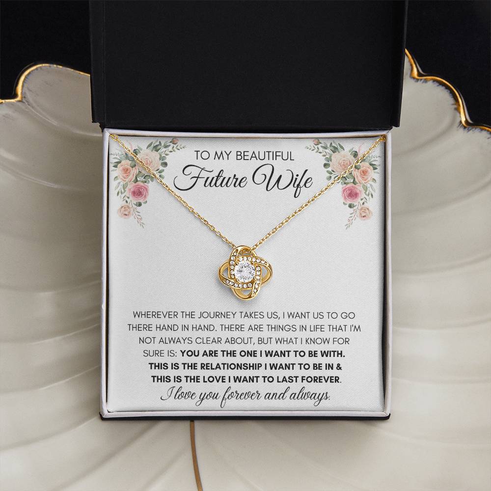 To My Beautiful Future Wife - Knot Necklace