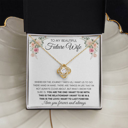 To My Beautiful Future Wife - Knot Necklace