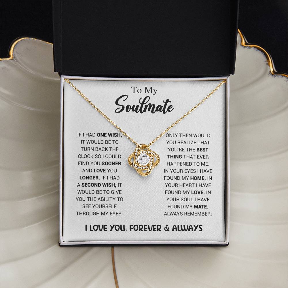 To My Soulmate - Knot Necklace
