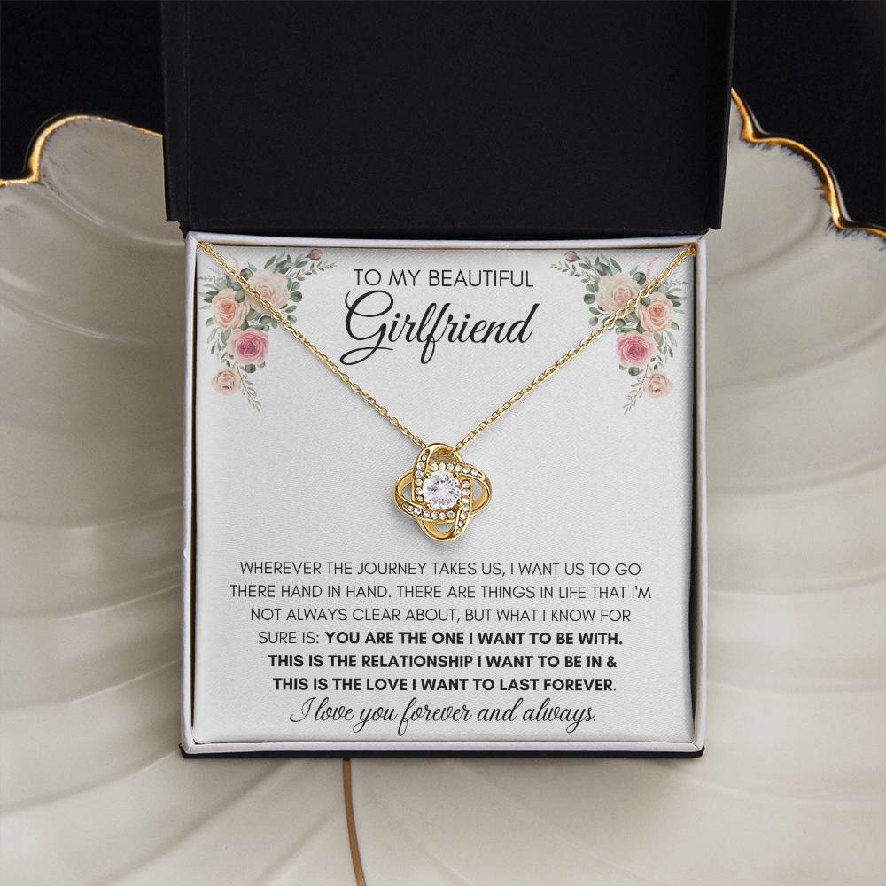 To My Beautiful Girlfriend - Knot Necklace