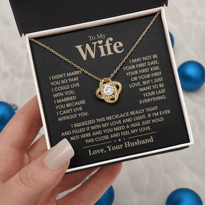 TO MY WIFE - Knot Necklace