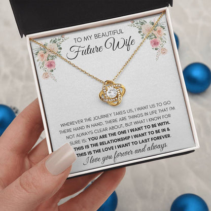 To My Beautiful Future Wife - Knot Necklace