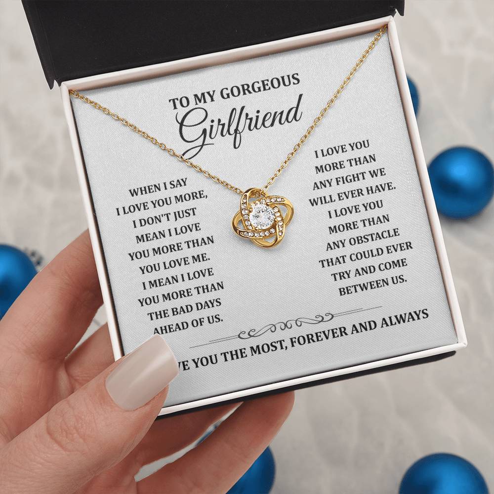 TO MY GORGEOUS GIRLFRIEND - Knot Necklace