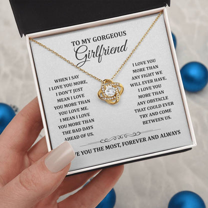 TO MY GORGEOUS GIRLFRIEND - Knot Necklace