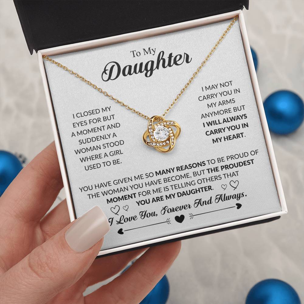 YOU ARE MY DAUGHTER - KNOT NECKLACE