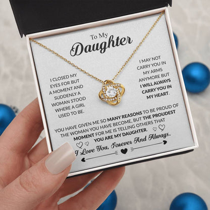 YOU ARE MY DAUGHTER - KNOT NECKLACE