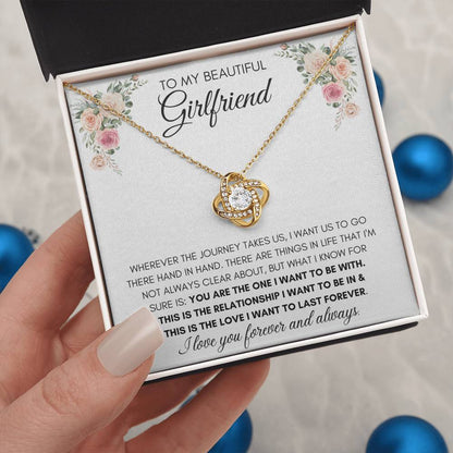 To My Beautiful Girlfriend - Knot Necklace