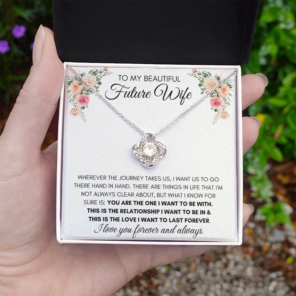 To My Beautiful Future Wife - Knot Necklace
