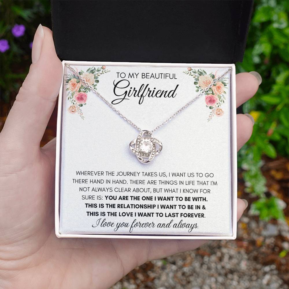 To My Beautiful Girlfriend - Knot Necklace