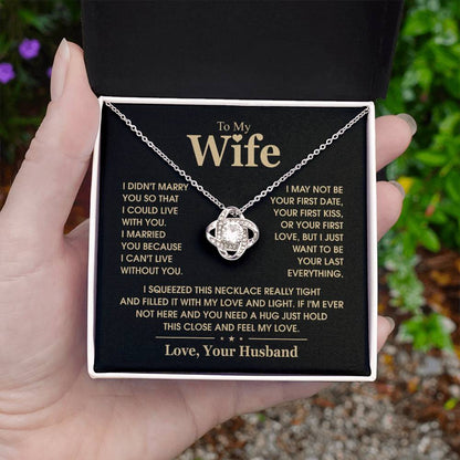 TO MY WIFE - Knot Necklace