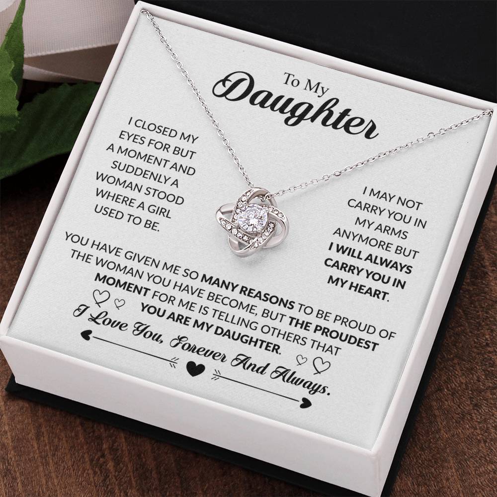 YOU ARE MY DAUGHTER - KNOT NECKLACE