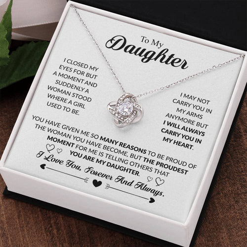 YOU ARE MY DAUGHTER - KNOT NECKLACE