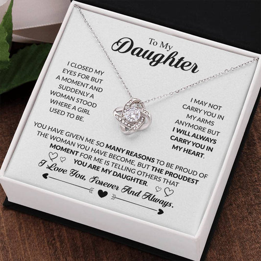 YOU ARE MY DAUGHTER - KNOT NECKLACE