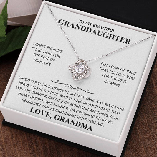 TO MY BEAUTIFUL GRANDDAUGHTER - KNOT NECKLACE