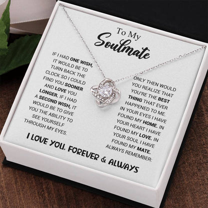 To My Soulmate - Knot Necklace
