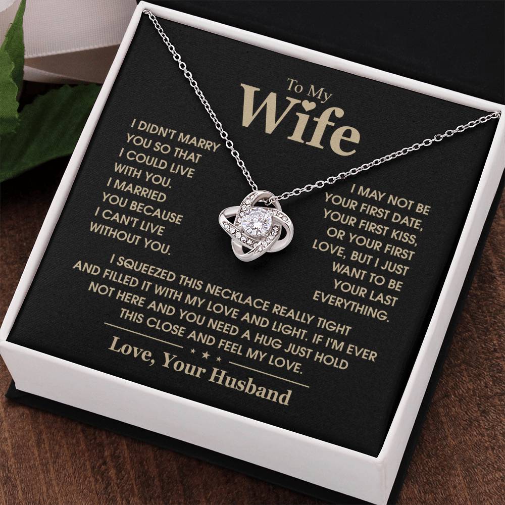 TO MY WIFE - Knot Necklace
