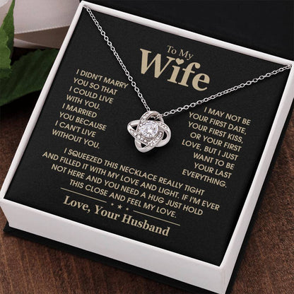 TO MY WIFE - Knot Necklace