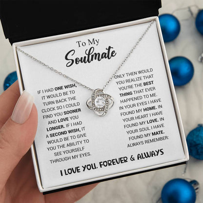 To My Soulmate - Knot Necklace