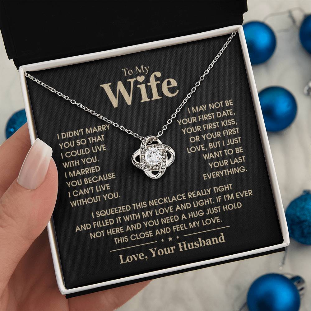 TO MY WIFE - Knot Necklace