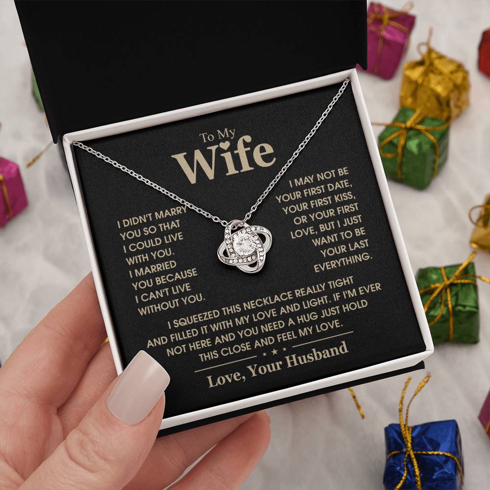 TO MY WIFE - Knot Necklace