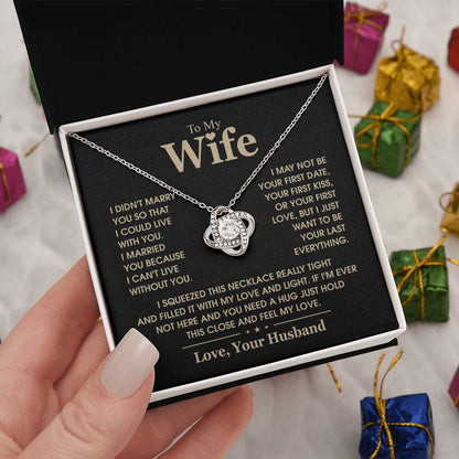 TO MY WIFE - Knot Necklace