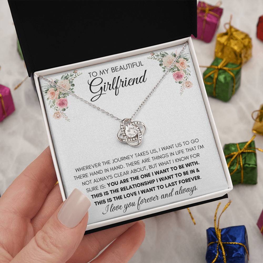 To My Beautiful Girlfriend - Knot Necklace