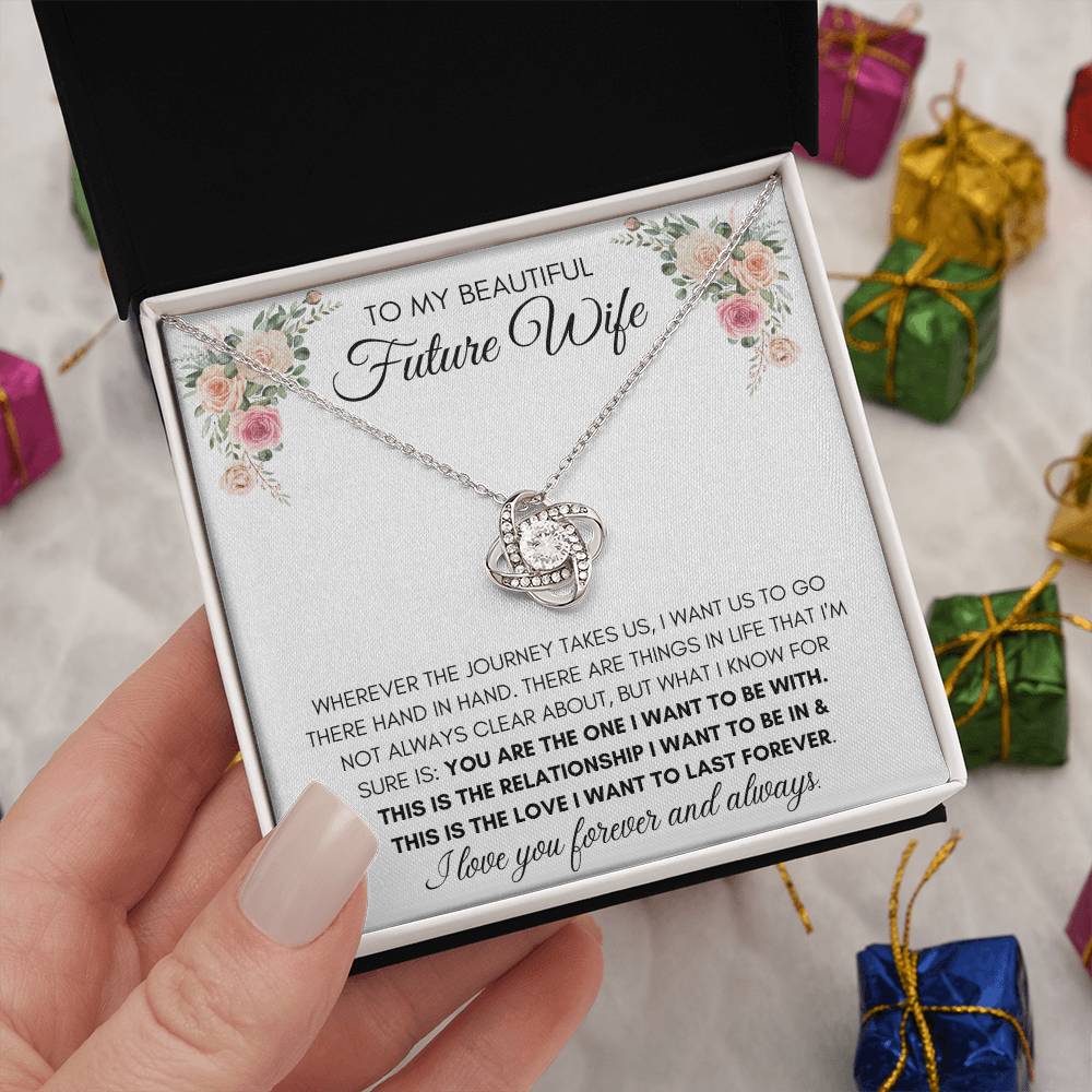 To My Beautiful Future Wife - Knot Necklace