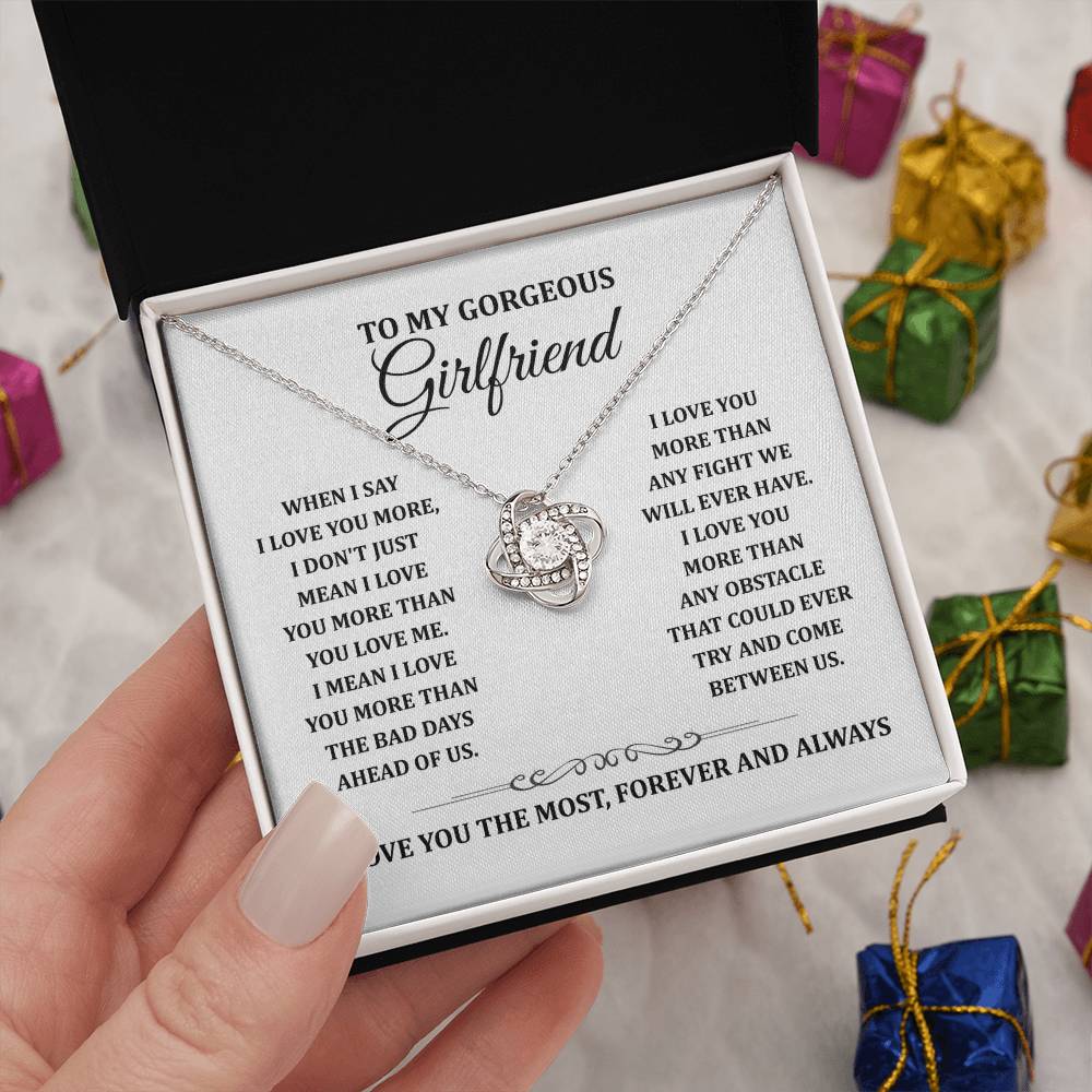 TO MY GORGEOUS GIRLFRIEND - Knot Necklace