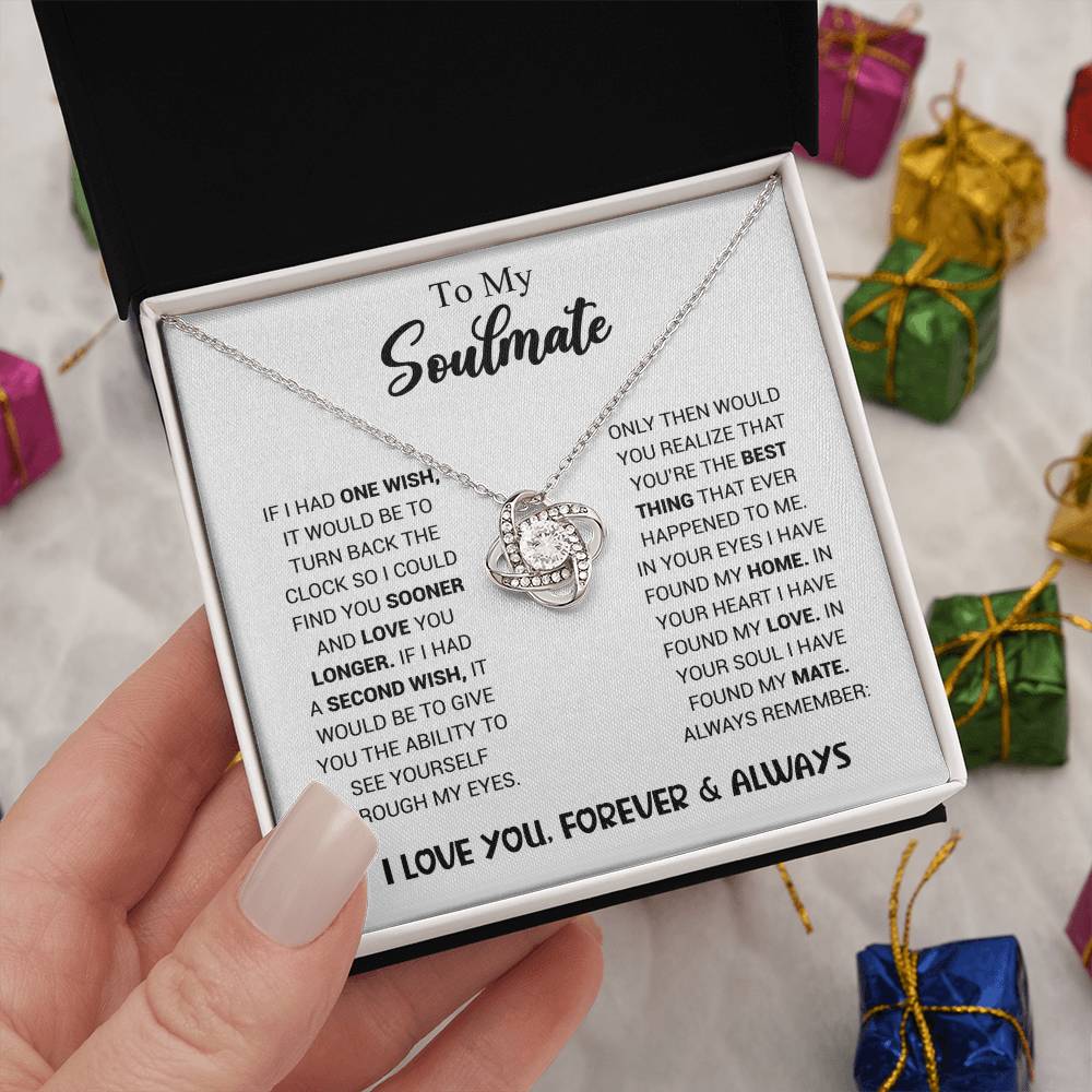 To My Soulmate - Knot Necklace
