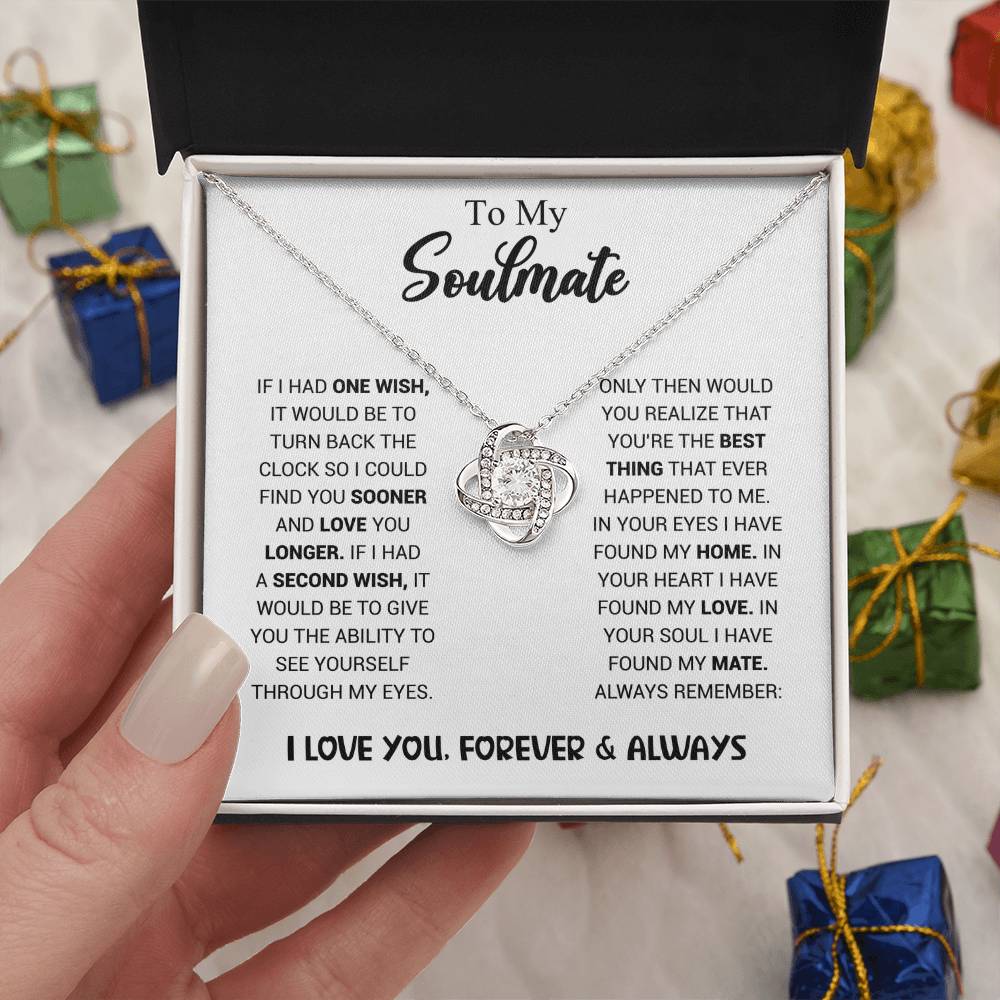 To My Soulmate - Knot Necklace