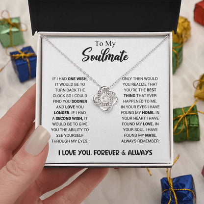 To My Soulmate - Knot Necklace