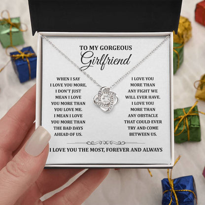 TO MY GORGEOUS GIRLFRIEND - Knot Necklace
