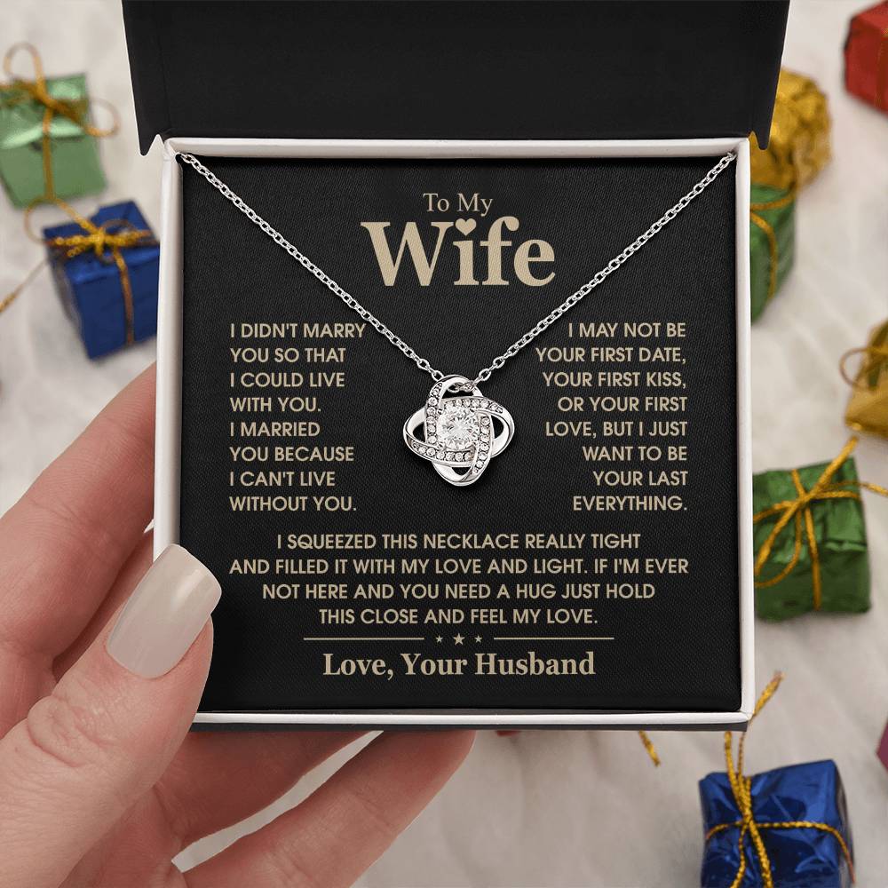 TO MY WIFE - Knot Necklace