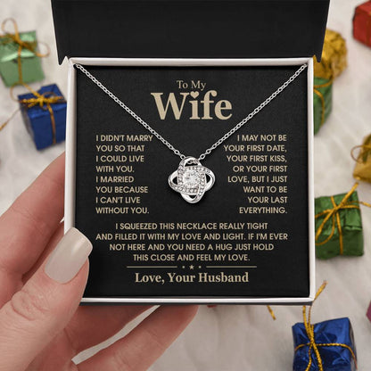 TO MY WIFE - Knot Necklace