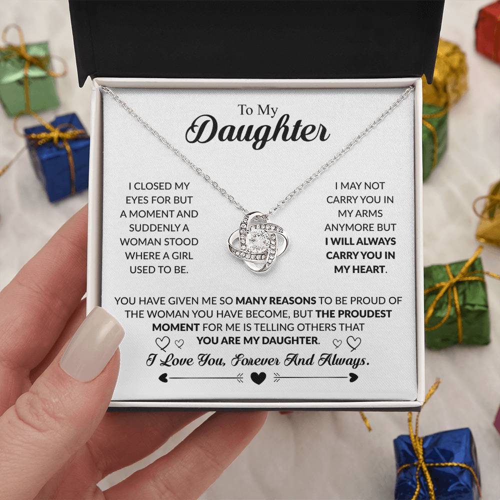 YOU ARE MY DAUGHTER - KNOT NECKLACE