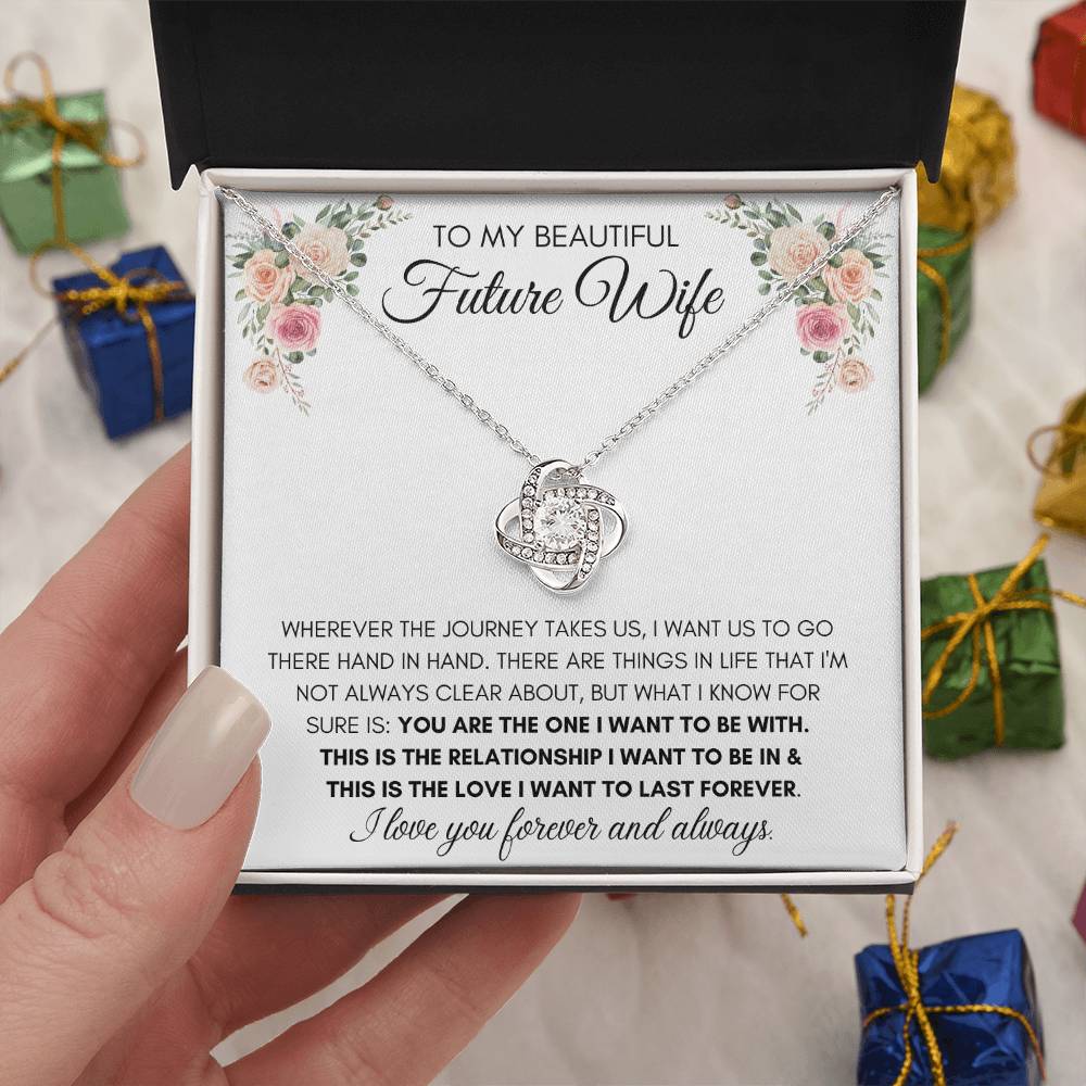 To My Beautiful Future Wife - Knot Necklace