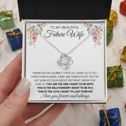 To My Beautiful Future Wife - Knot Necklace
