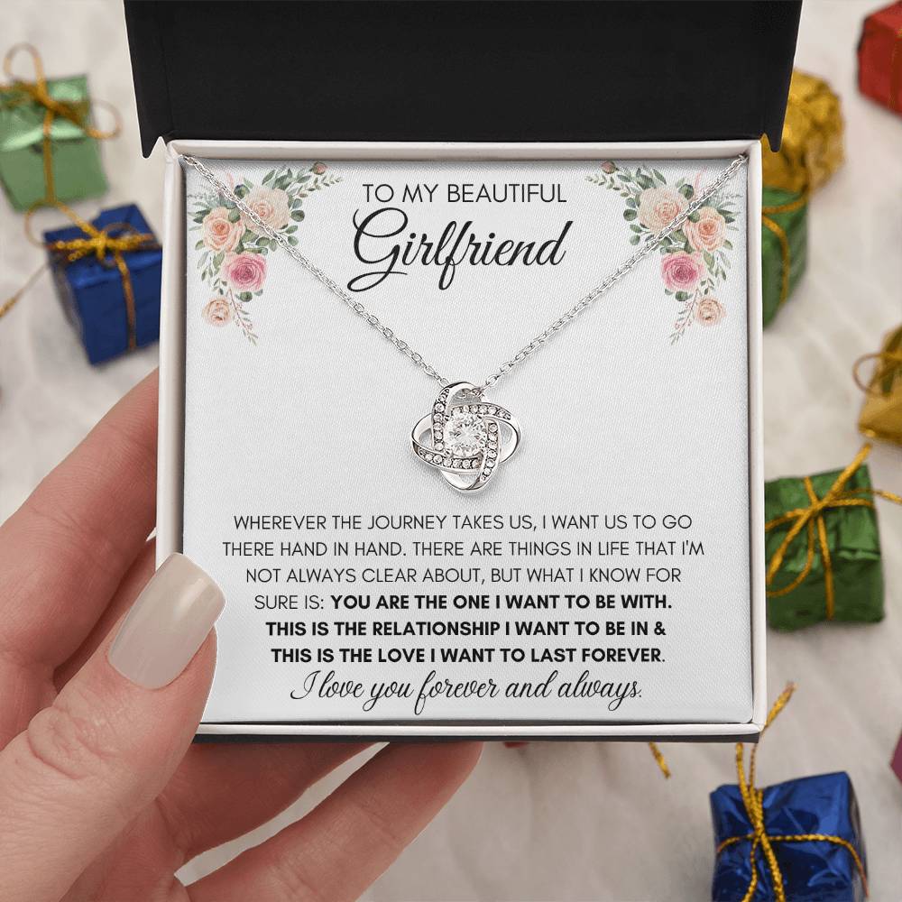 To My Beautiful Girlfriend - Knot Necklace