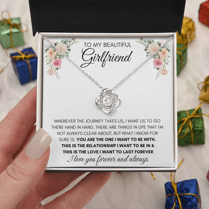 To My Beautiful Girlfriend - Knot Necklace