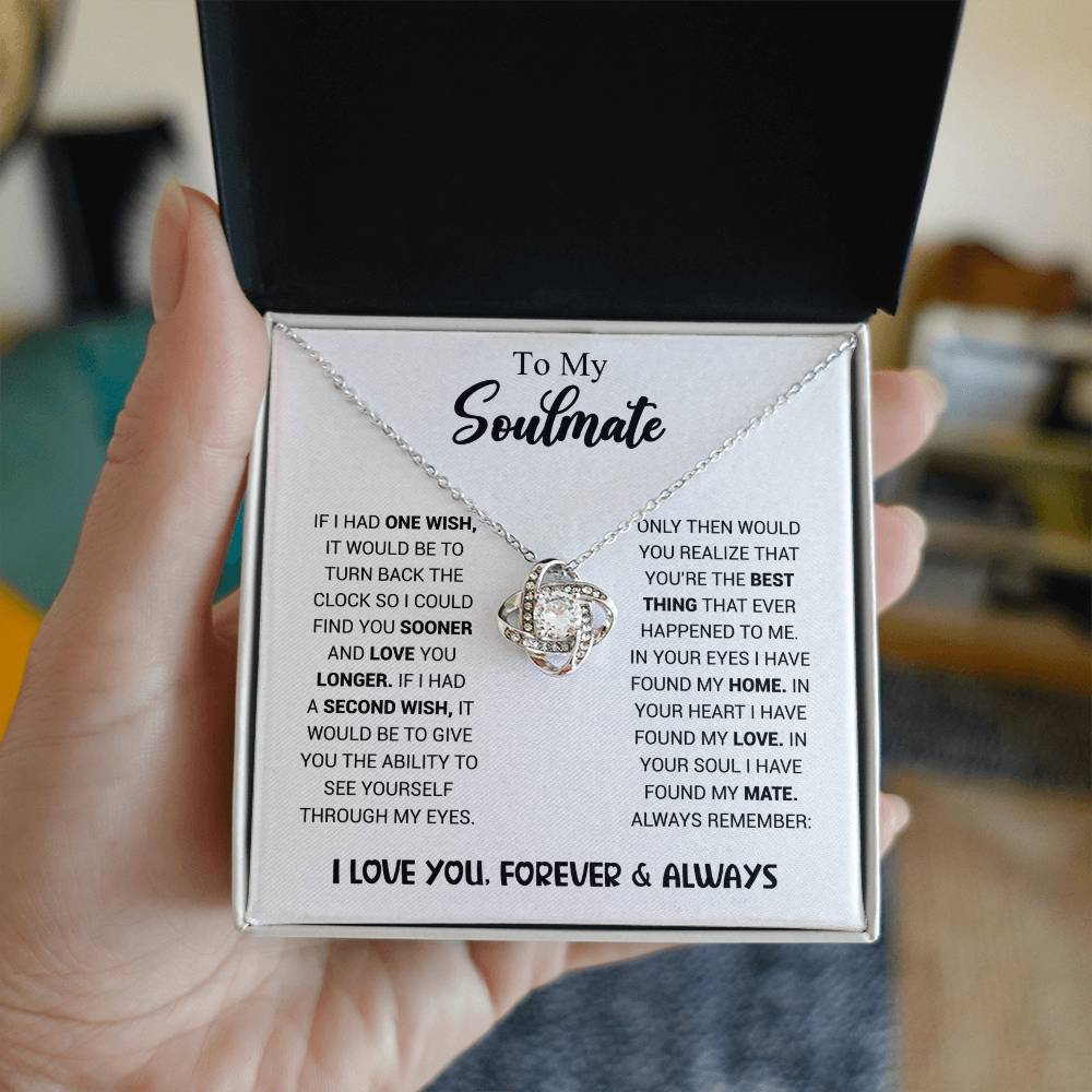 To My Soulmate - Knot Necklace