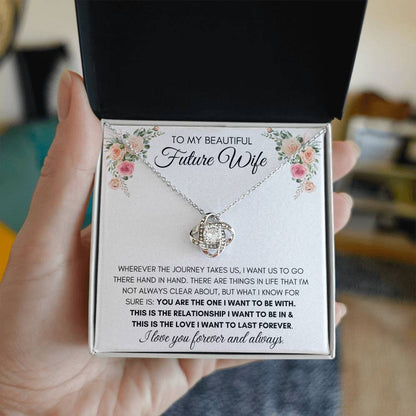 To My Beautiful Future Wife - Knot Necklace
