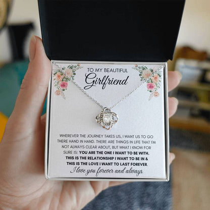 To My Beautiful Girlfriend - Knot Necklace