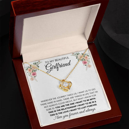 To My Beautiful Girlfriend - Knot Necklace