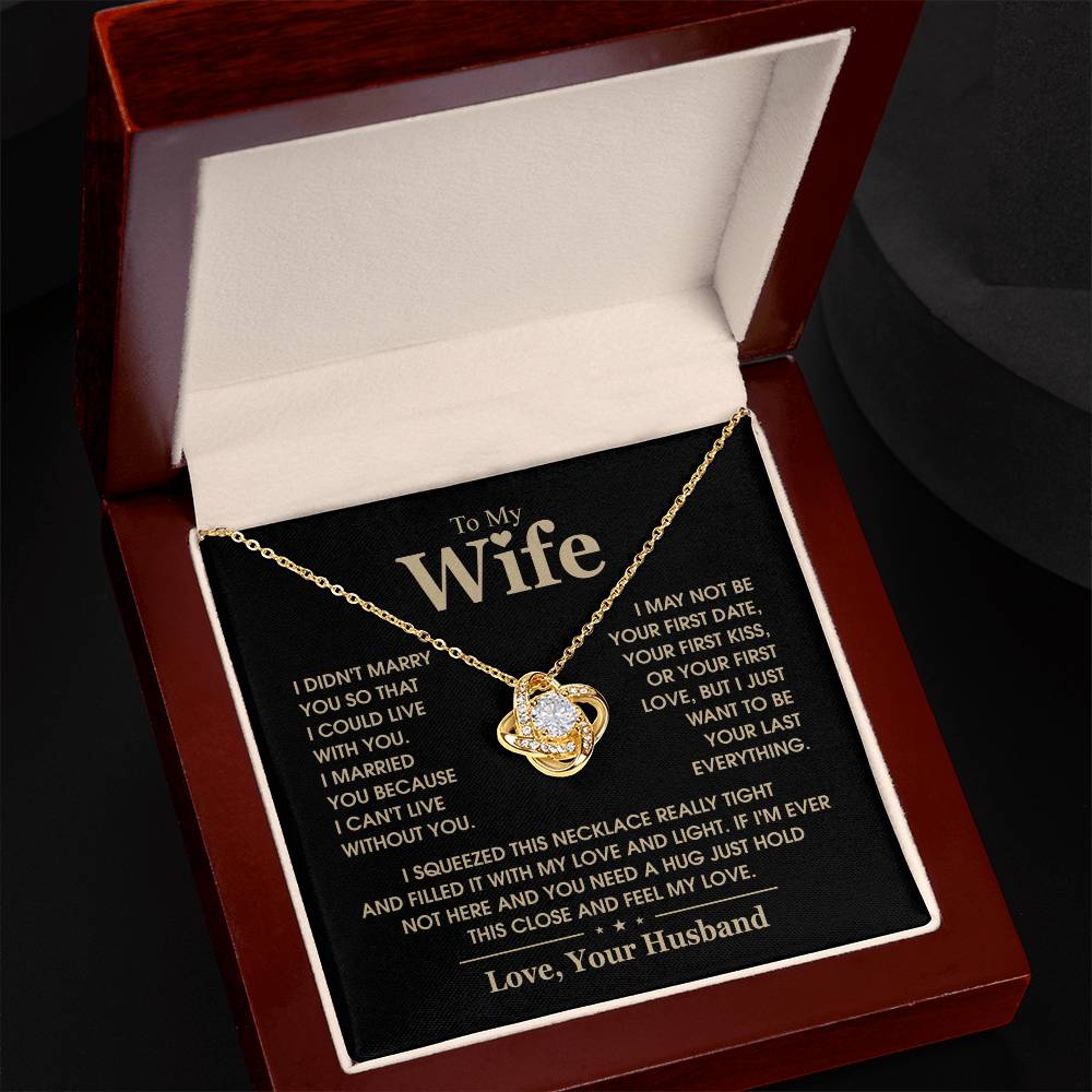 TO MY WIFE - Knot Necklace