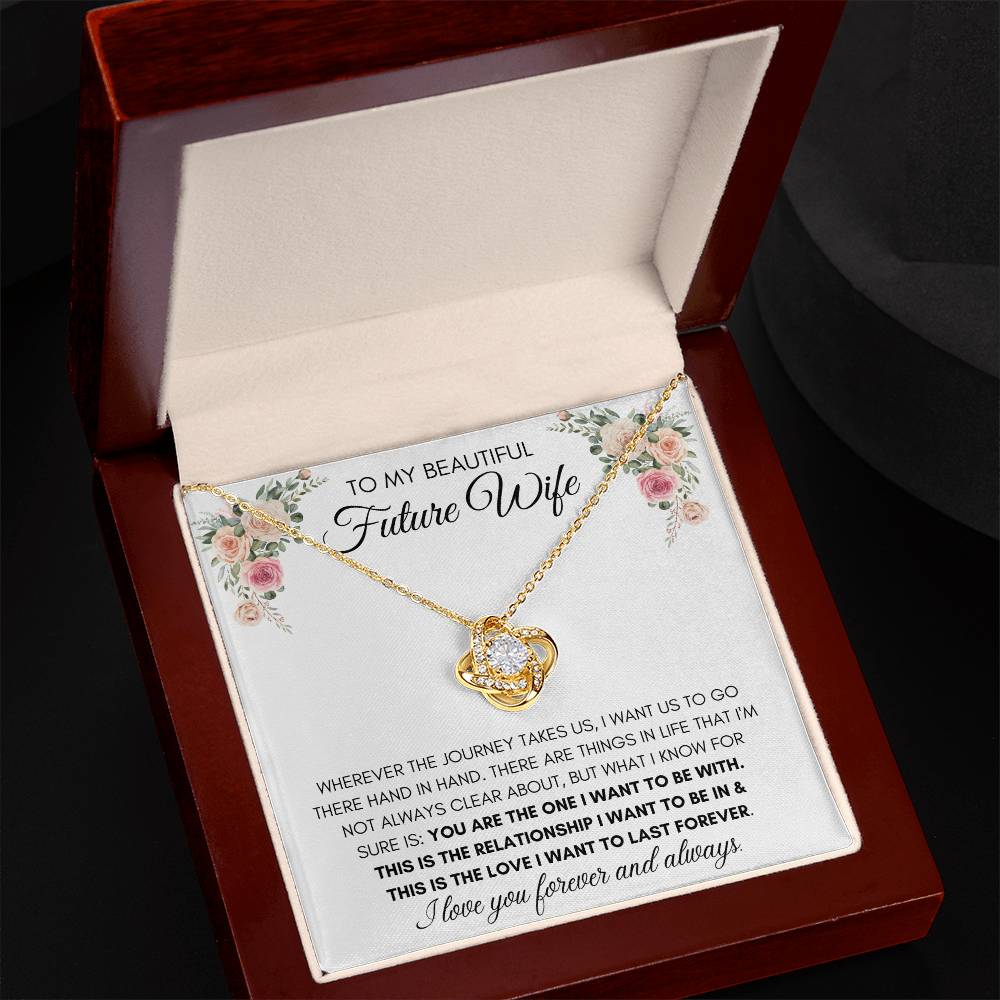 To My Beautiful Future Wife - Knot Necklace